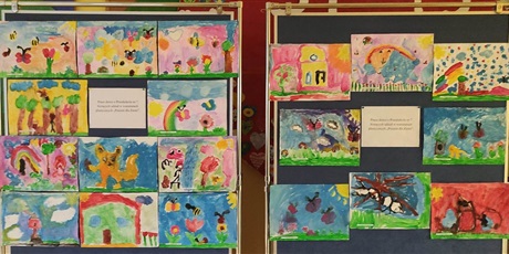 Powiększ grafikę: Wystawa prac wykonanych przez dzieci z przedszkola